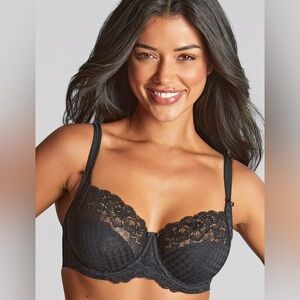 Panache Envy Full Cup Bra Black Lace 34DD (E)